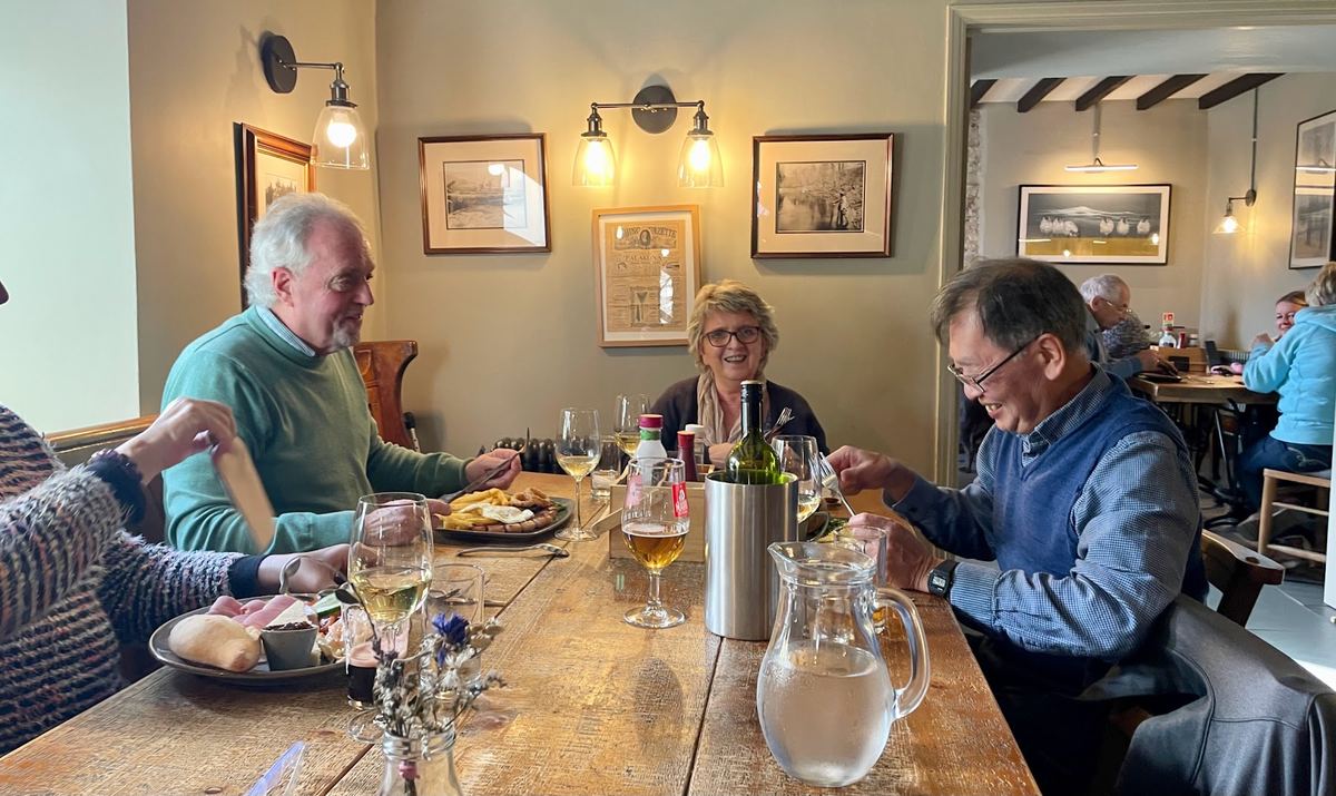 Sunday lunch in the dining room at The Forest Arms