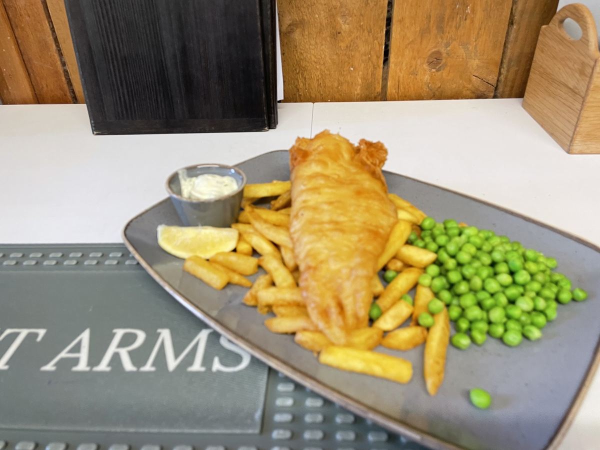 Fish and chips at The Forest Arms